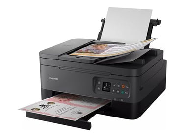 Canon PIXMA TS7450i 3-in-1 Wi-Fi printer for home office, copier, and scanner – PIXMA Print Plan compatible – borderless photos – wireless printing/scanning via cloud and smartphone (black) on sale